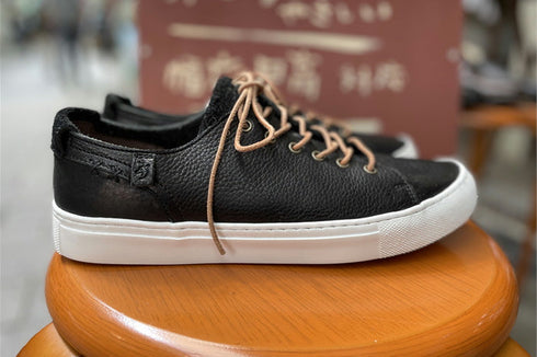 【ant-riche YR0100L ブラック】WOMENS AKAUSHI レザースニーカー